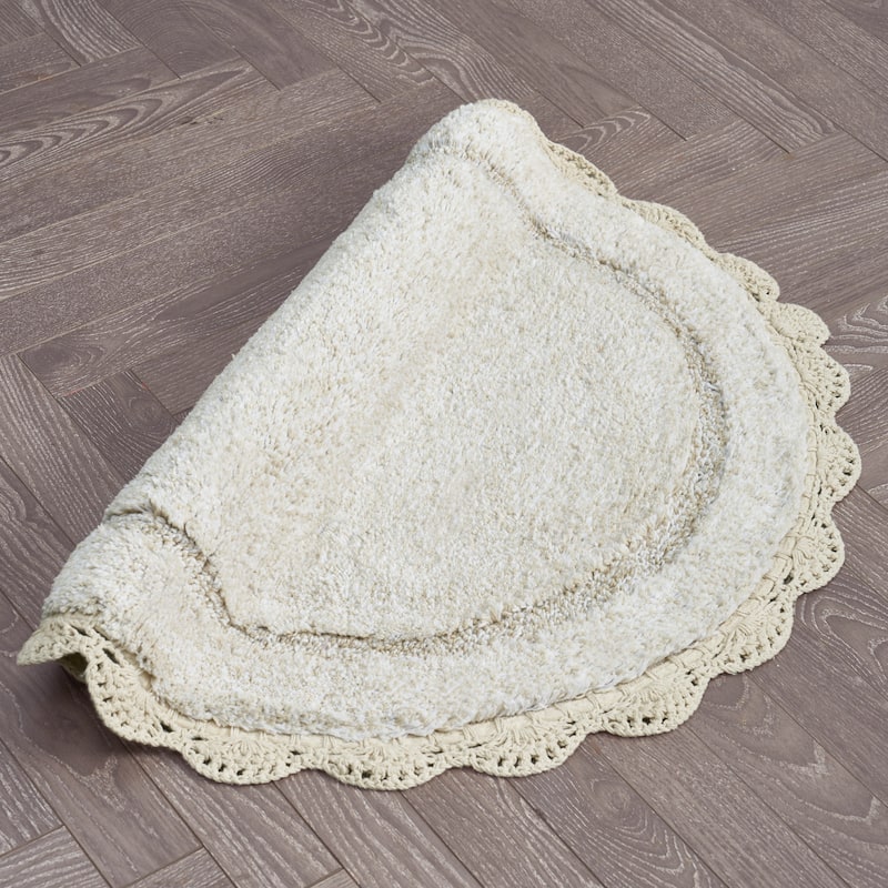 Laura Ashley Eloise Crochet Border Bath Mat