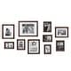 preview thumbnail 27 of 58, Kate and Laurel Bordeaux 10-piece Wood Gallery Wall Picture Frame Set Dark Espresso