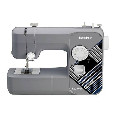 Refurbished Brother LX3817G 17-Stitch Full-size Gray Sewing Machine