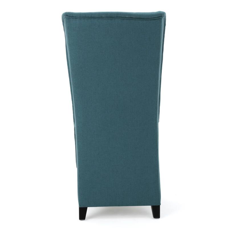 Roomfitters Tall Wingback Dining Chair with Upholstered Seat and Curved Backrest, Elegant Accent Chair