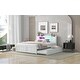 preview thumbnail 31 of 32, Versatile Queen Size Wood Storage Bed with LED and Trundle for Enhanced Comfort and Space Utilization