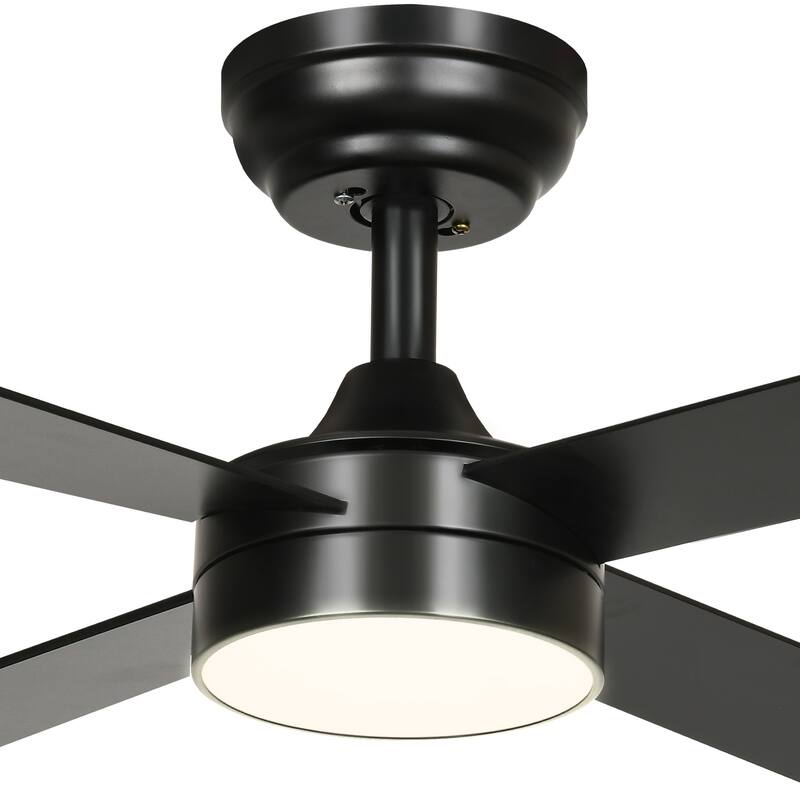 48 Inch 4 Blades Ceiling Fans with Light and Remote Control & App Control