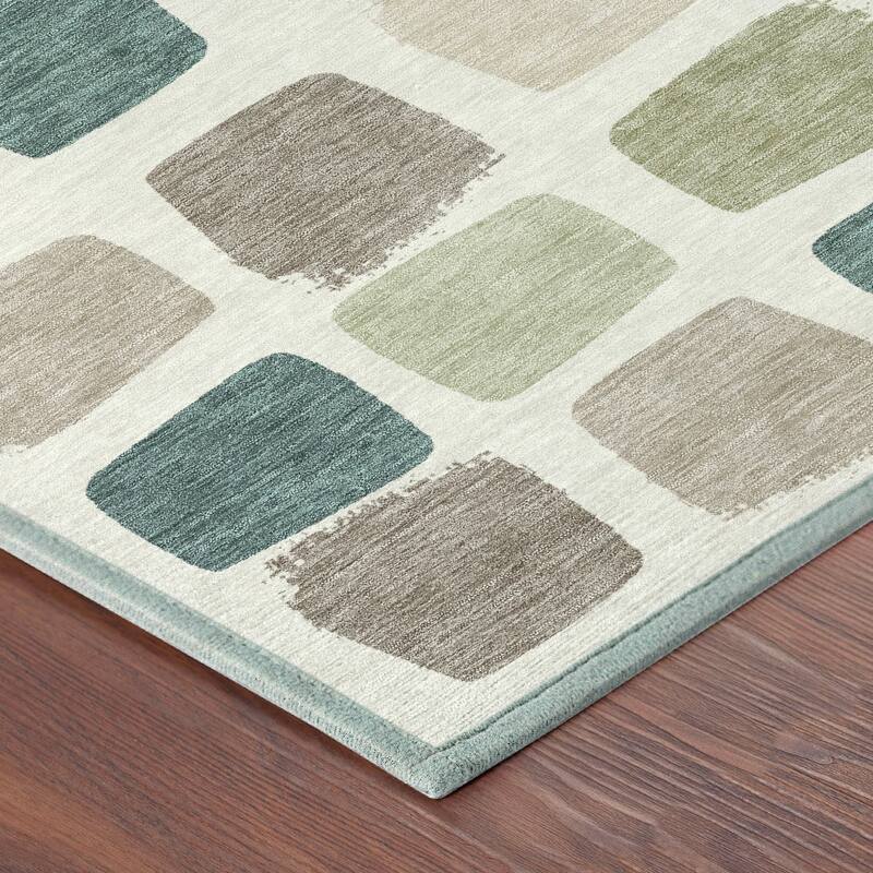 Machine Washable Indoor/ Outdoor Casual Hoppy Chantille Rug