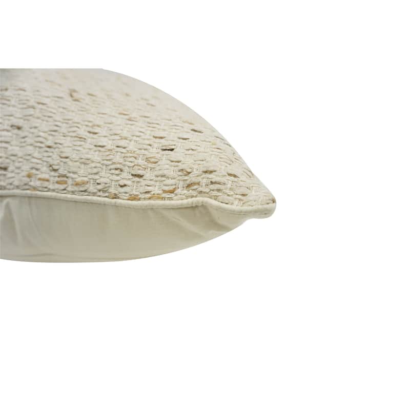 Home&Manor Khoy Vintage Raw Silk Pillow 18"