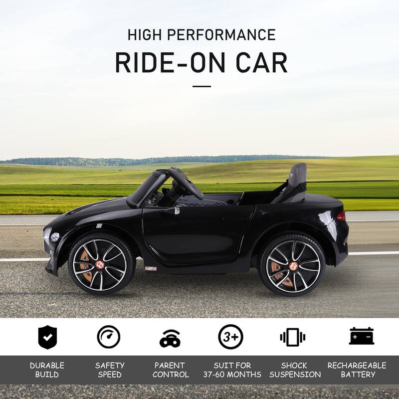 Aosom Licensed Bentley EXP12 Kids Electric Car with Parent Remote Control, 12V Ride on Car with Butterfly Doors