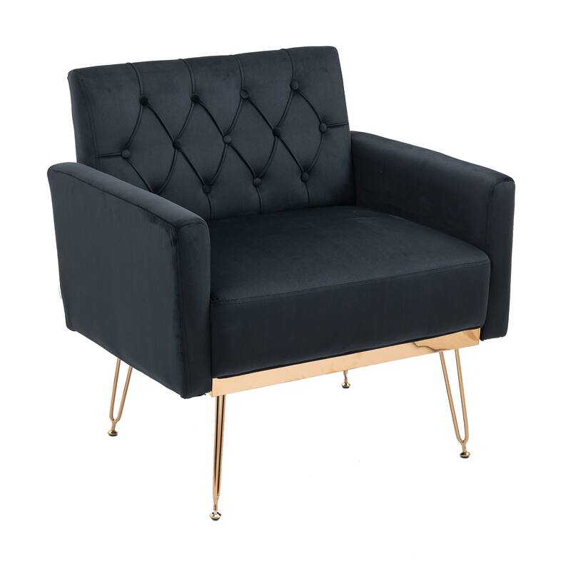 Modern Velvet Single Reading Chairs with Arm Set of 2