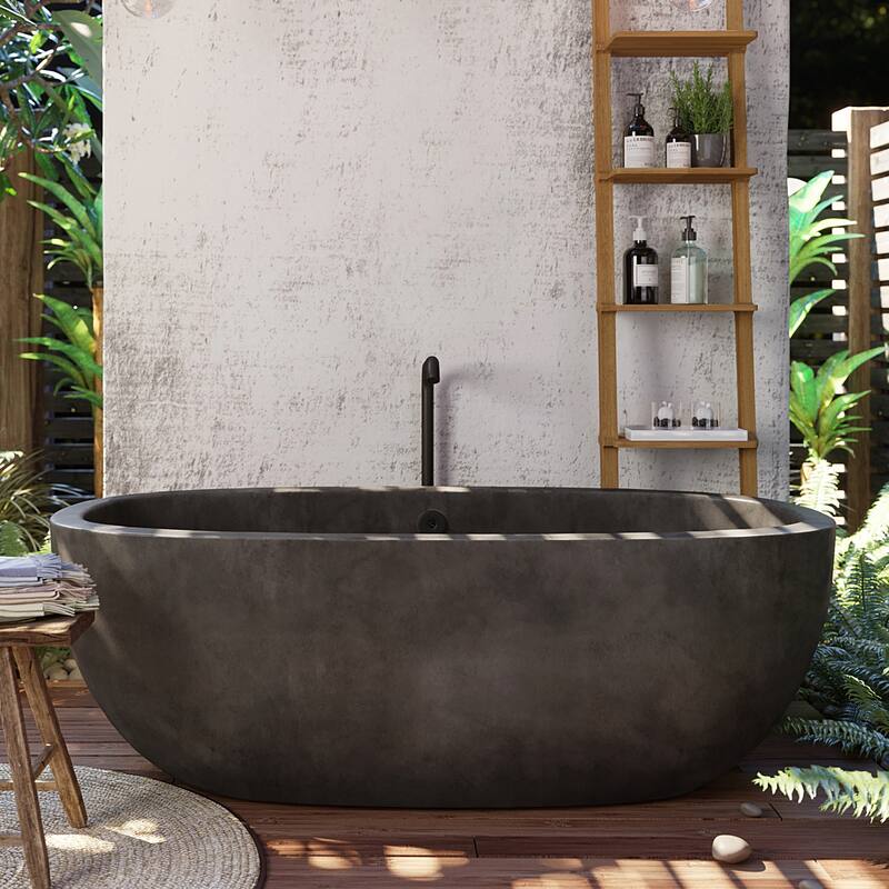 Native Trails Avalon 72" NativeStone Free Standing Bath Tub with