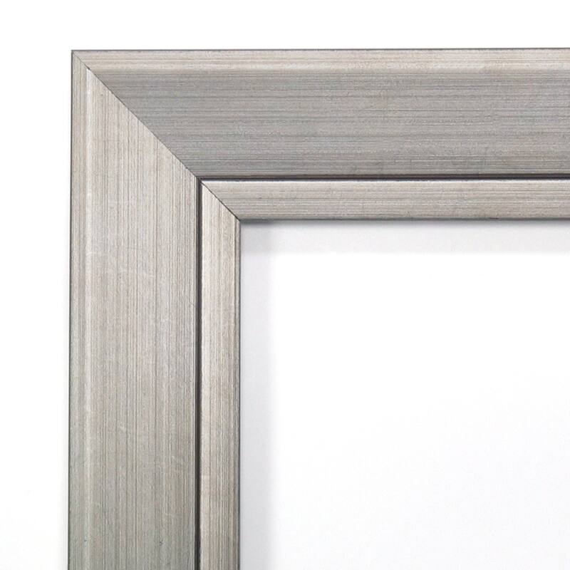 Romano Silver Narrow Framed Non-Beveled Custom Wall Mirror, Bathroom Vanity Mirror