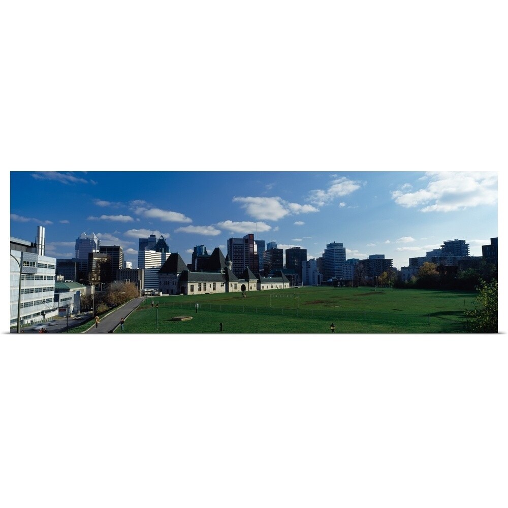 Shop Skyscrapers In A City Mcgill University Montreal Quebec Canada Poster Print On Sale Overstock 27883404