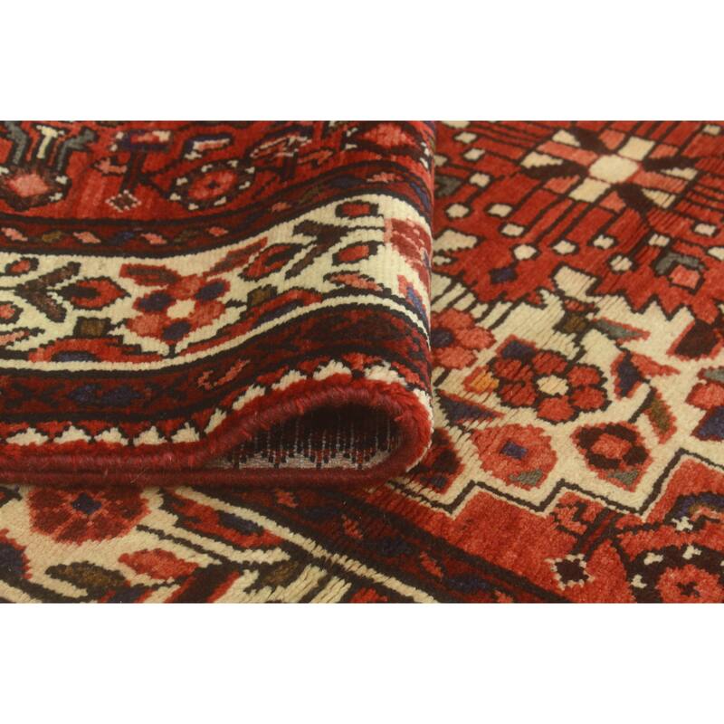 Fine Vintage Distressed Duncan Rust/Ivory Runner - 3'9" x 11'2"