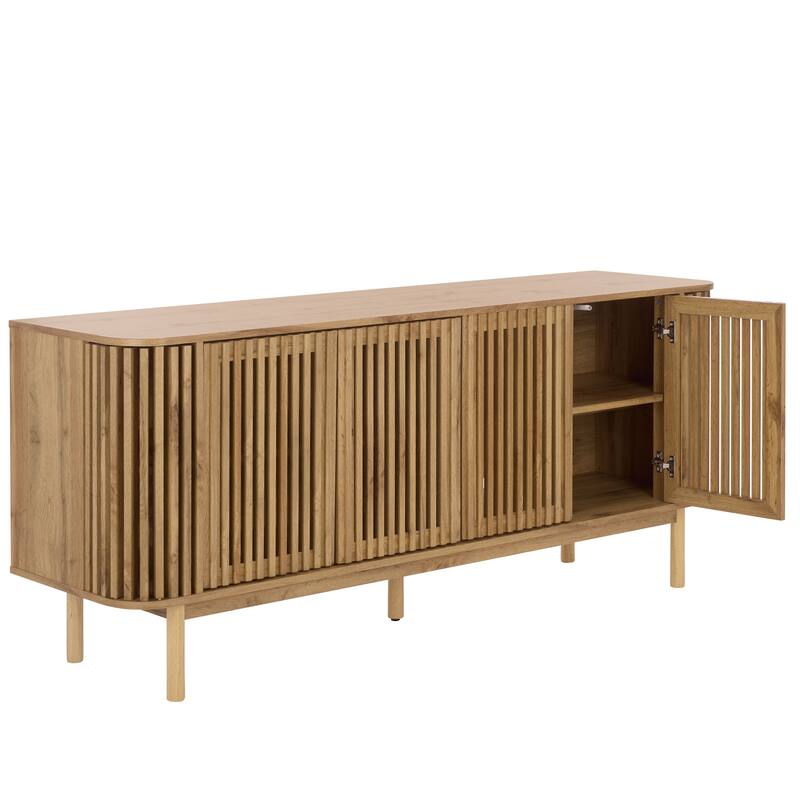 SAFAVIEH Home Adiel 4-Door Sideboard - 67"W x 18"D x 29"H