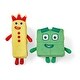 preview thumbnail 1 of 4, Hand2Mind Numberblocks 3 & 4 Playful Pals Plush - Multi Multi - Kids