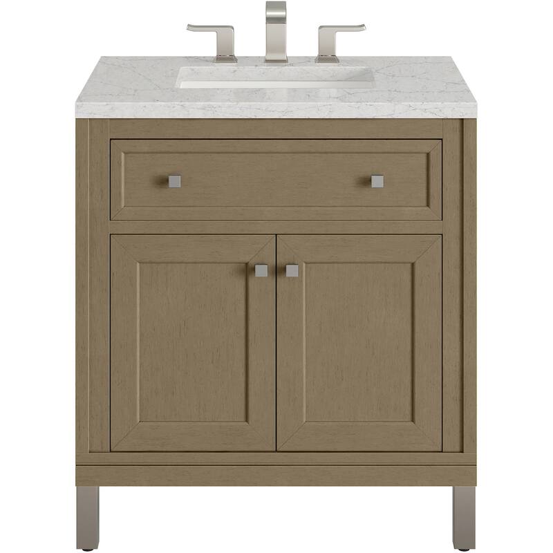 James Martin Vanities 503-V30-3EJP Chicago 30" Free Standing Single - Walnut Whisper