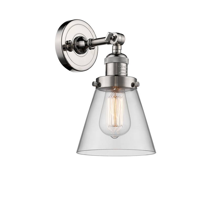 Innovations Lighting Small Cone Single Light 10" Tall Bathroom Sconce