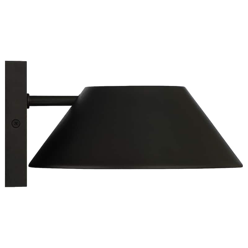 Access Lighting Solano Small Outdoor LED Wall Sconce - Square Backplate - Tapered Shade