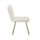 preview thumbnail 10 of 17, Porthos Home Gwen Dining Chairs, Plush Upholstery, Gold Legs, Armless