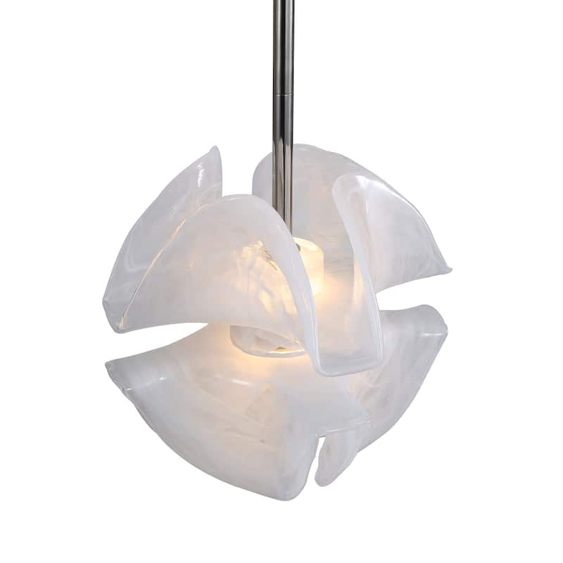 Golden Lighting Glacier Integrated LED Pendant in Polished Nickel - Gold