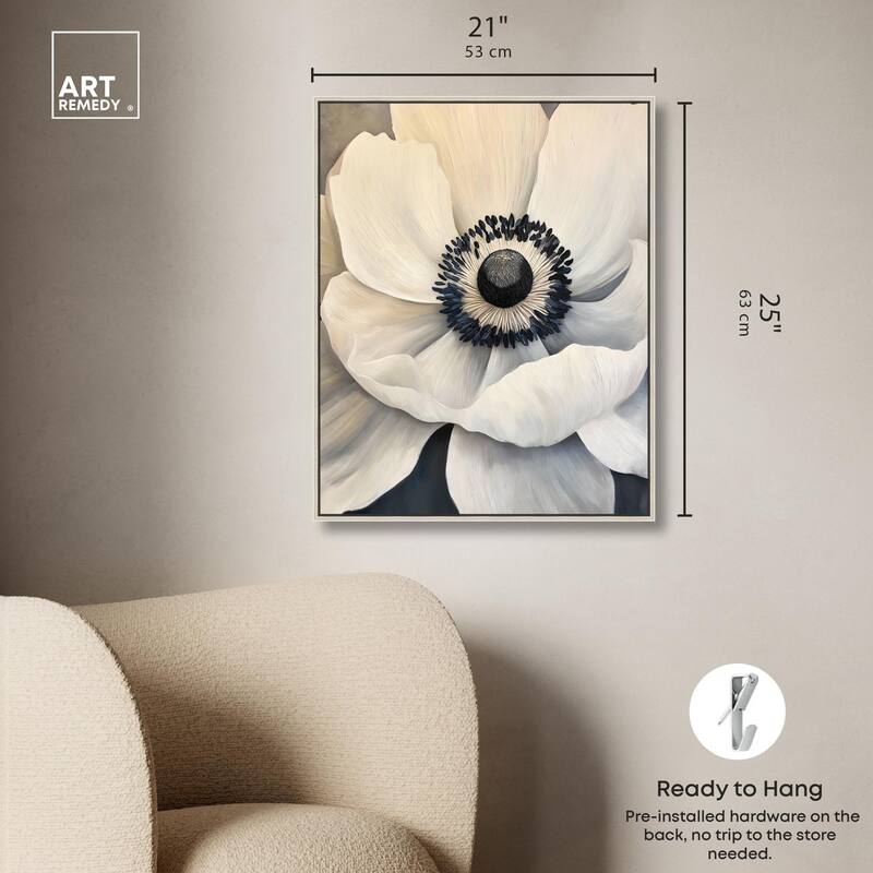 Heart of the Anemone Canvas by Art Remedy