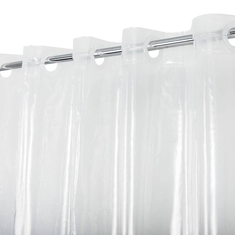 No Hook Premium PEVA Shower Curtain Liner