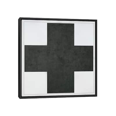 iCanvas "Black Cross, c.1923 " by Kazimir Severinovich Malevich Framed Canvas Print