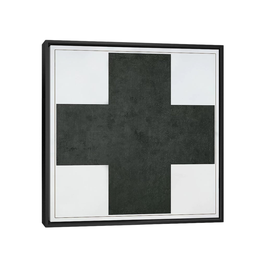 iCanvas "Black Cross, c.1923 " by Kazimir Severinovich Malevich Framed Canvas Print