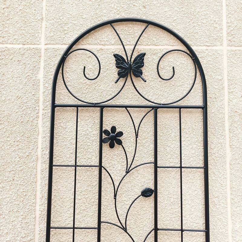 2 Pack Metal Garden Trellis 71" x 19.7" Rustproof Trellis for Climbing Plants Outdoor Flower Support