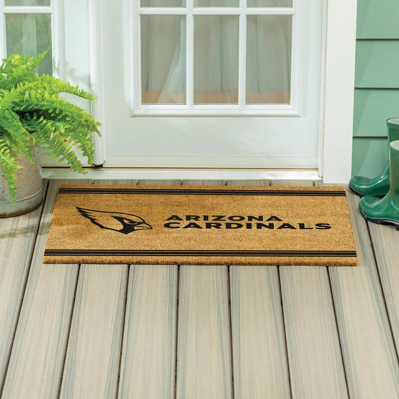 Arizona Cardinals Monochrome Indoor/Outdoor Coir Door Mat - 36" x 24"