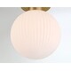 preview thumbnail 3 of 2, Minka Lavery 2995 Fenton 10" Wide Semi-Flush Globe Ceiling Fixture