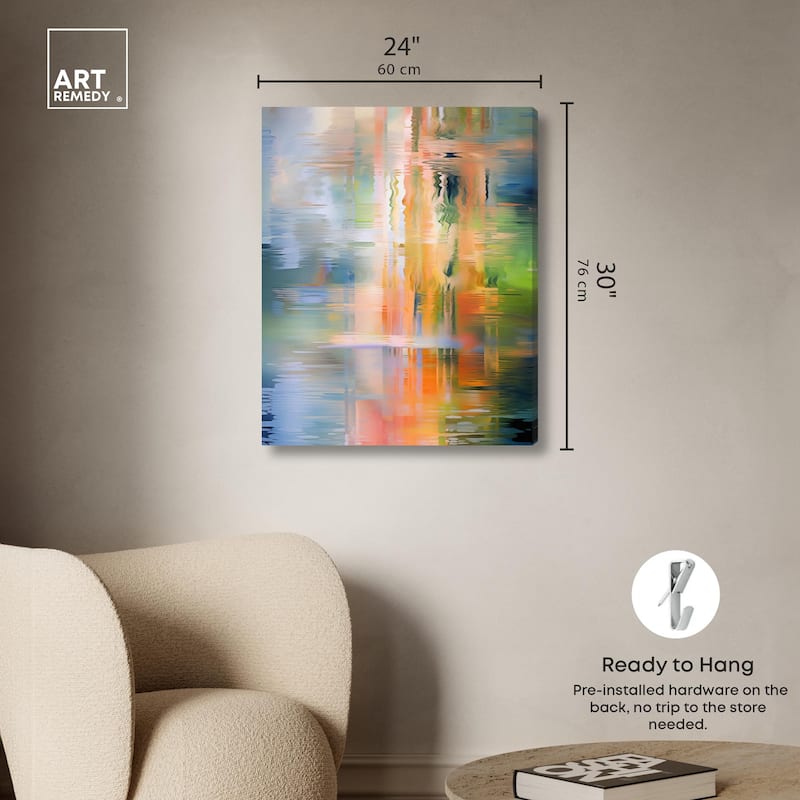 Spectrum's Embrace Canvas by Art Remedy, Gallery Wrapped