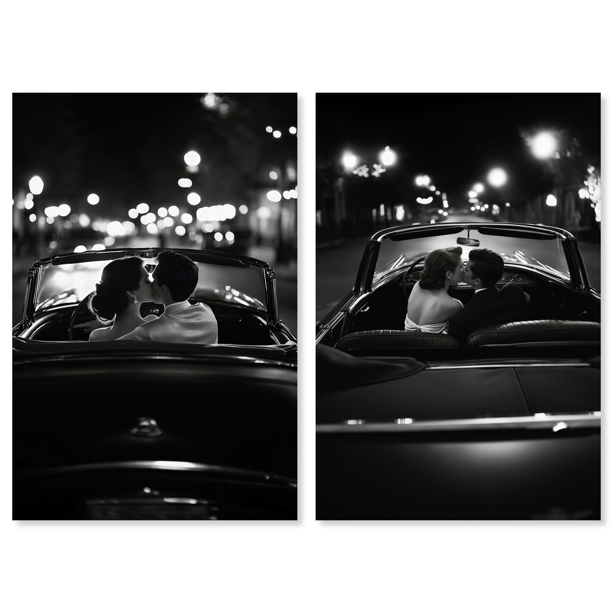 Luxe Living Room Duo Glam Wall Art Canvas Print by Art Remedy