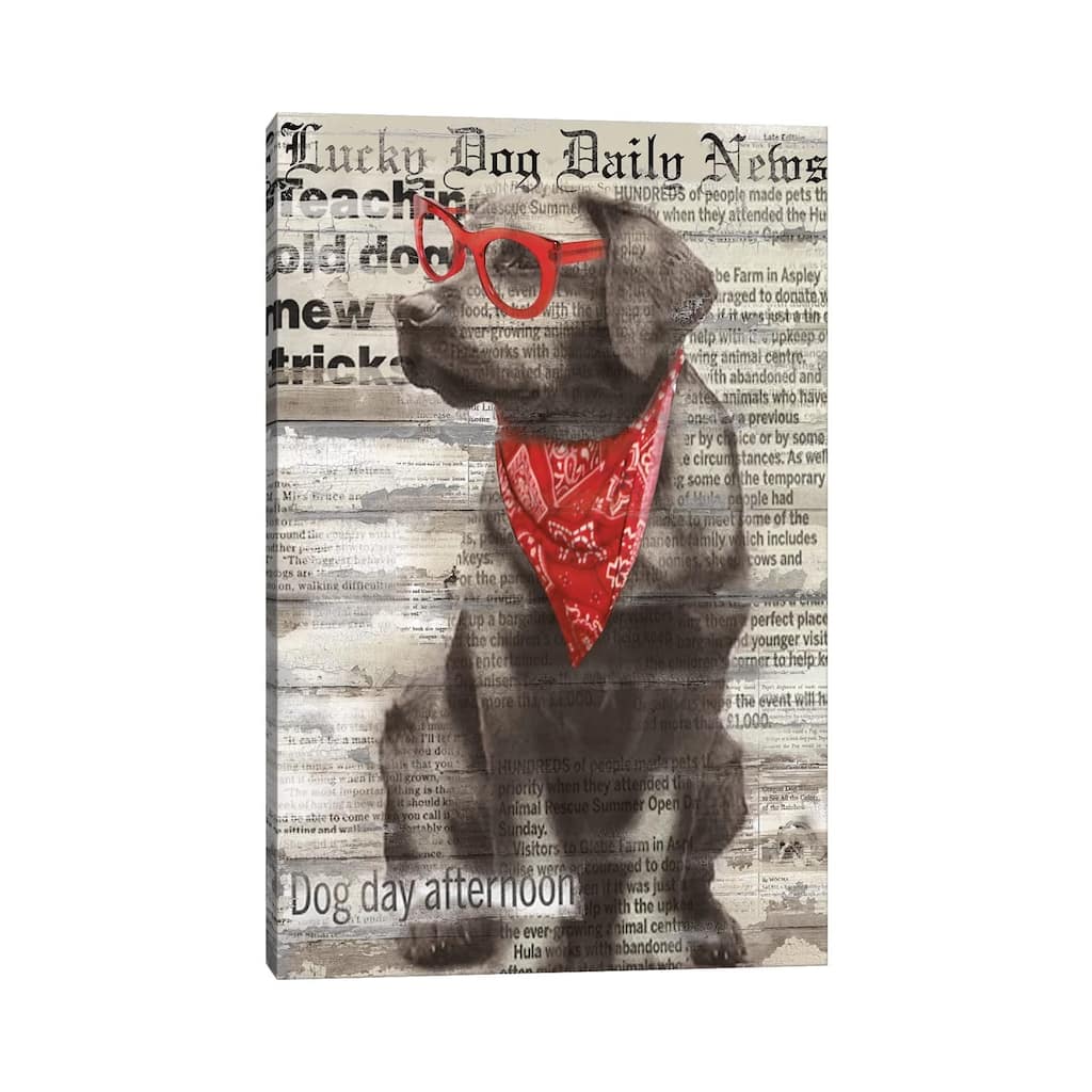 iCanvas "Lucky Dog" by Carol Robinson Canvas Print