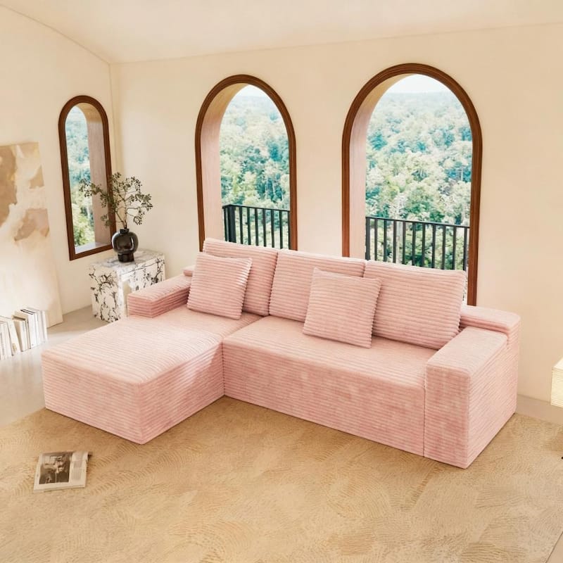 104.30" Modern Modular Sectional Sofa with Chaise for Living Room