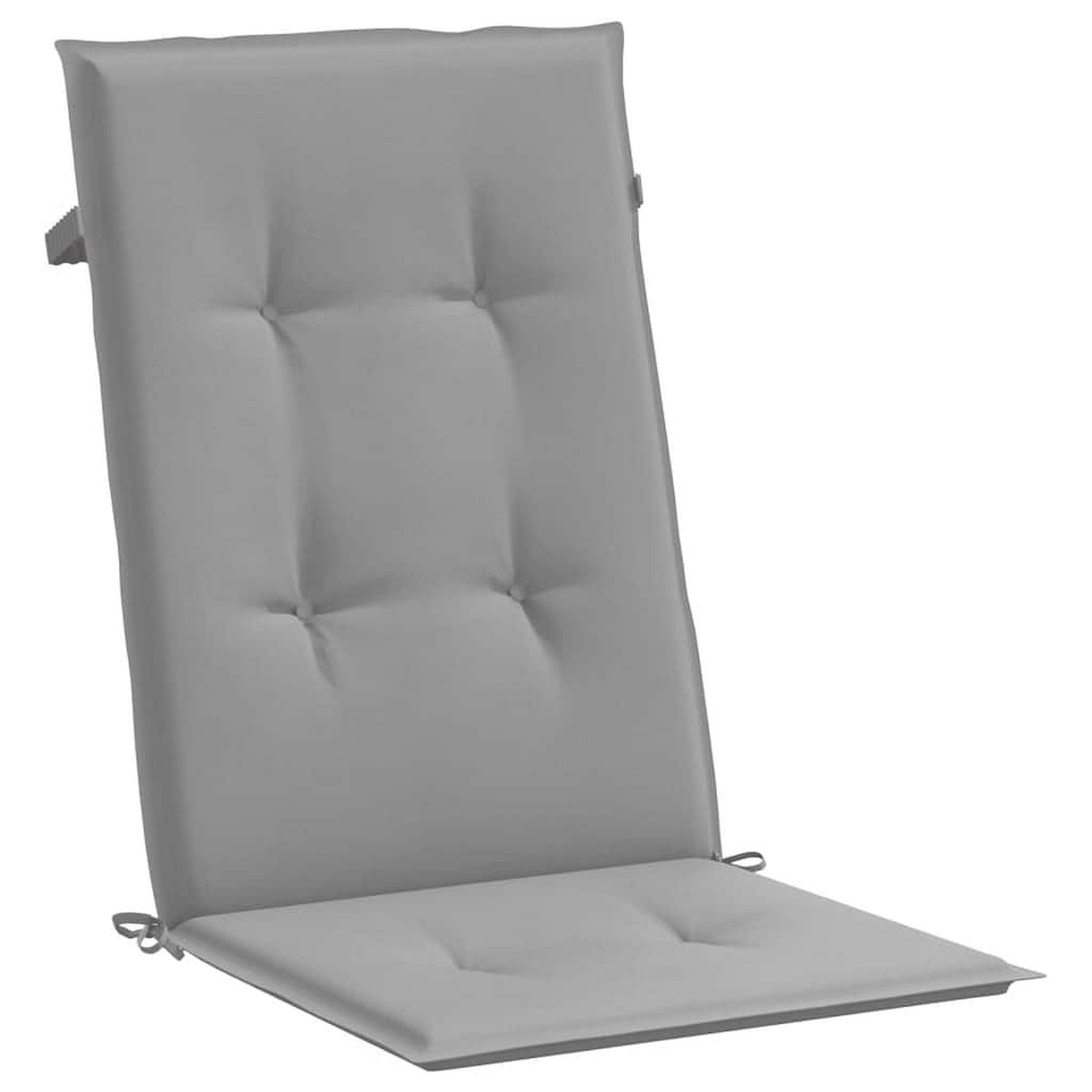 Zia 6pc Outdoor Highback Cushion for Chair, Tufted Gray Fabric 47 Inch