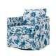 preview thumbnail 17 of 51, HULALA HOME Erkenbald Modern Slipcovered Swivel Chair with Reversible Cushion and Washable Cover