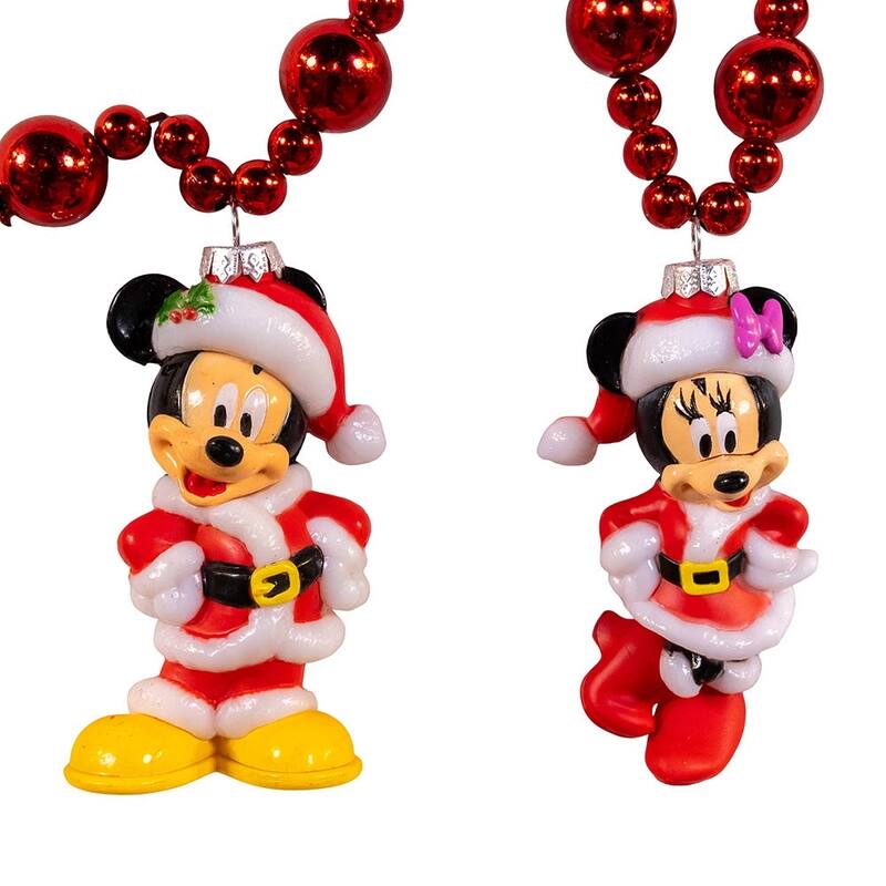 Kurt Adler 4-Foot Mickey and Minnie Lighted Garland
