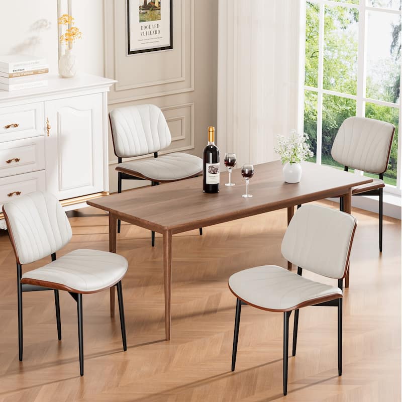 Mid Century Modern Dining Chairs, Upholstered Dining Chairs Set of 2