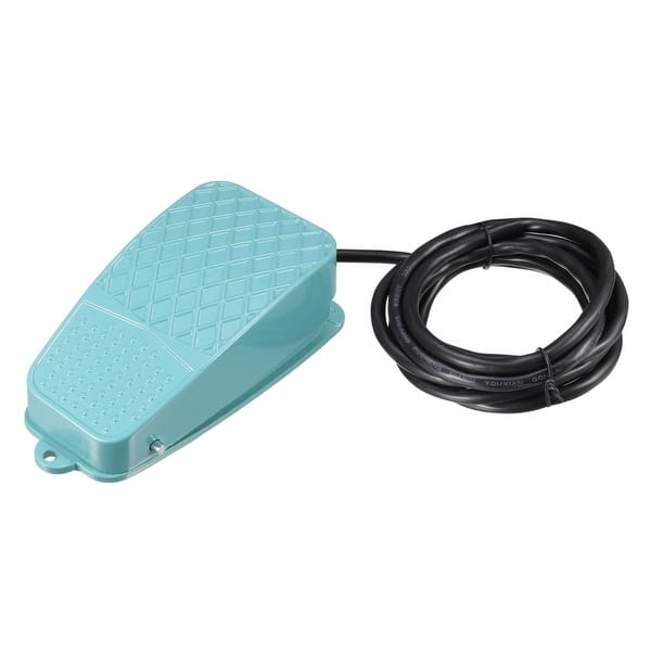 TFS-2 Nonslip Aluminum Alloy Electric Reset Foot Pedal Switch Momentary Foot Controller AC 250V 10A SPDT