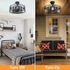 preview thumbnail 10 of 20, Cage Ceiling Fan with Light and Smart Control for Bedroom, Farmhouse