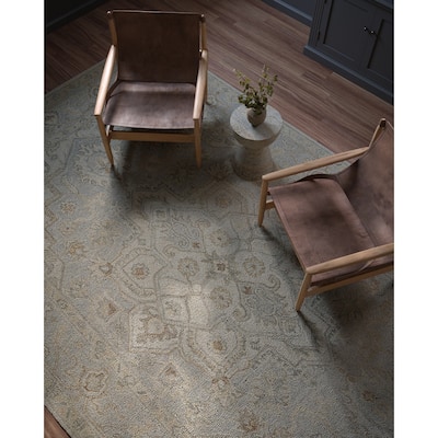 Momeni Pasha Medallion Hand Tufted Wool and Cotton Area Rug