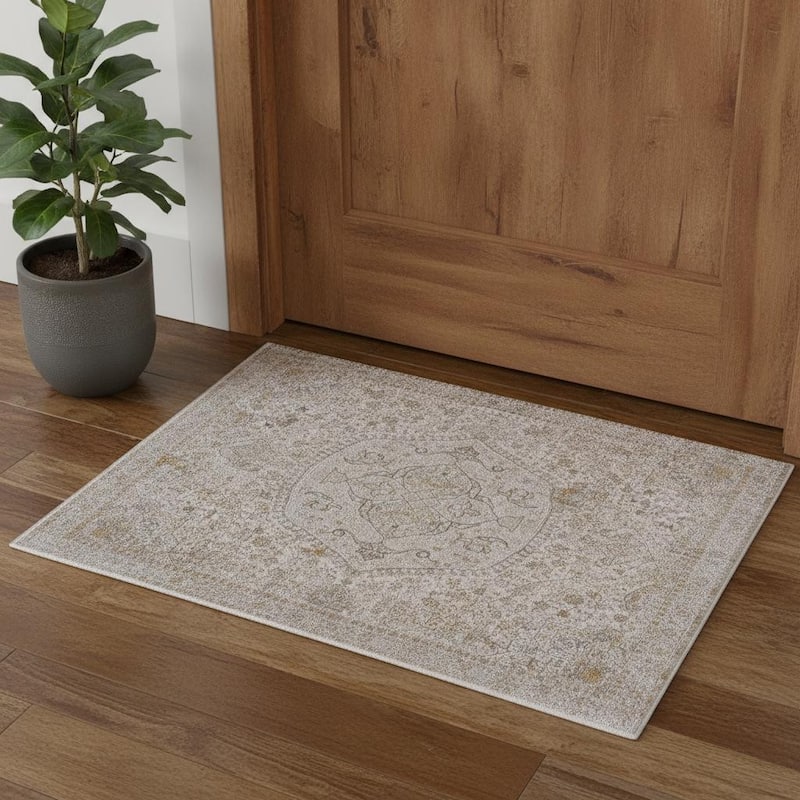 HomeRoots Oriental Traditional Rectangle Area Rug - 2' X 3'