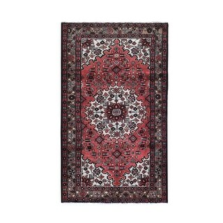 Hand Knotted Red Persian with Wool Oriental Rug (4' x 7') - 4' x 7 ...