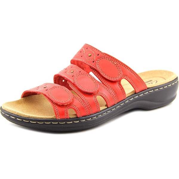 Shop Clarks Narrative Leisa Women Open Toe Leather Slides Sandal Free