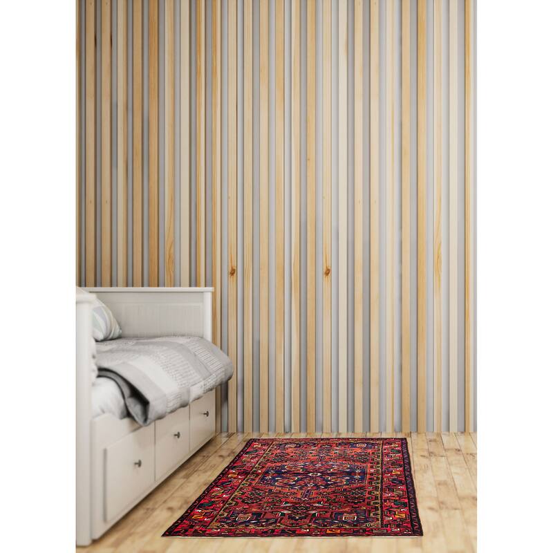 ECARPETGALLERY Hand-knotted Andelz Navy Wool Rug - 4'3 x 7'1