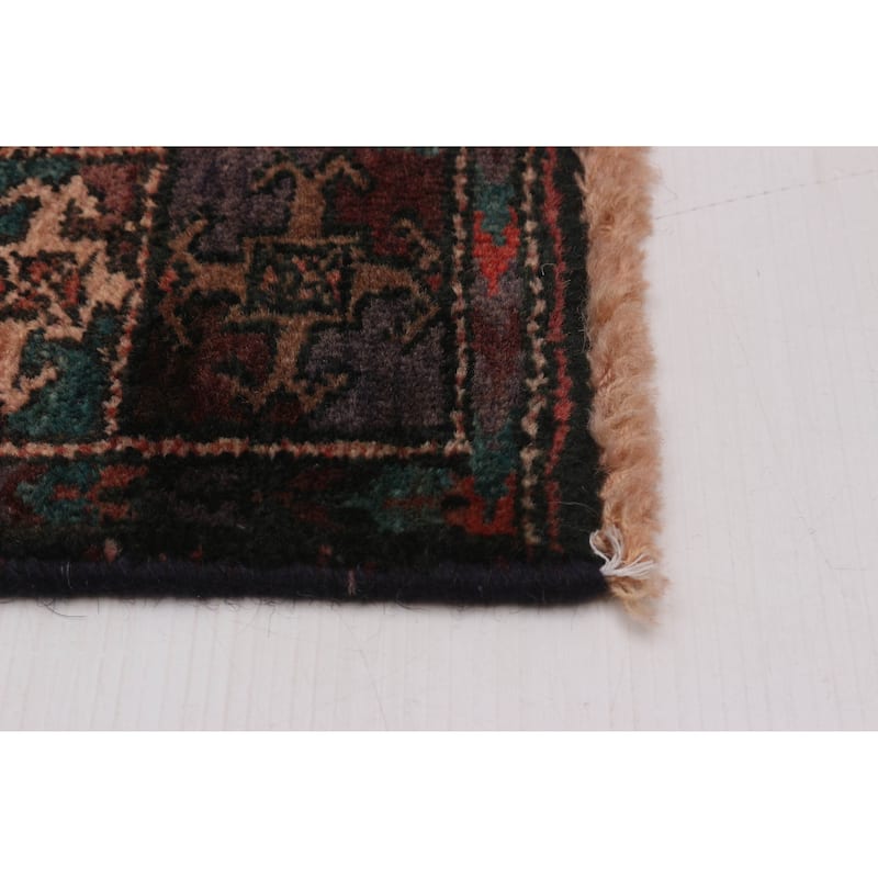ECARPETGALLERY Hand-knotted Baluch Red Wool Rug - 4'2 x 9'0