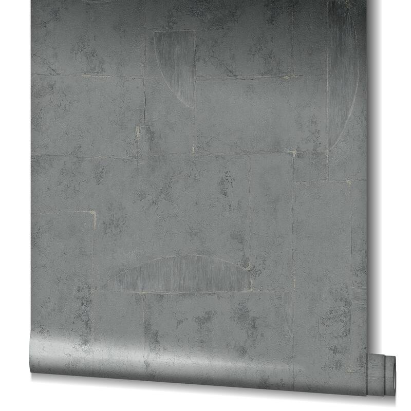 Galerie Wallcoverings Air Collection Graphical Effect Textured Metallic Wallpaper Roll