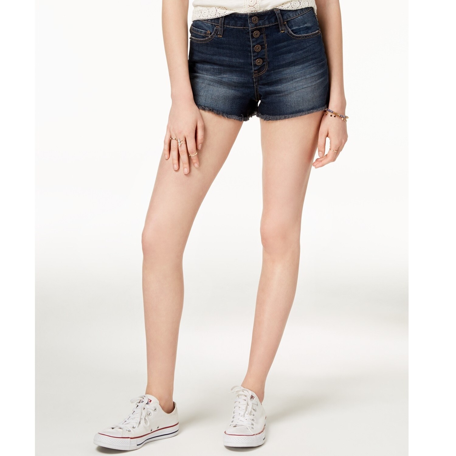 american rag denim shorts