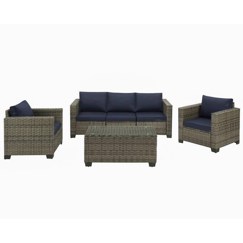 6 Pieces Outdoor Patio Sectional Sofa Couch