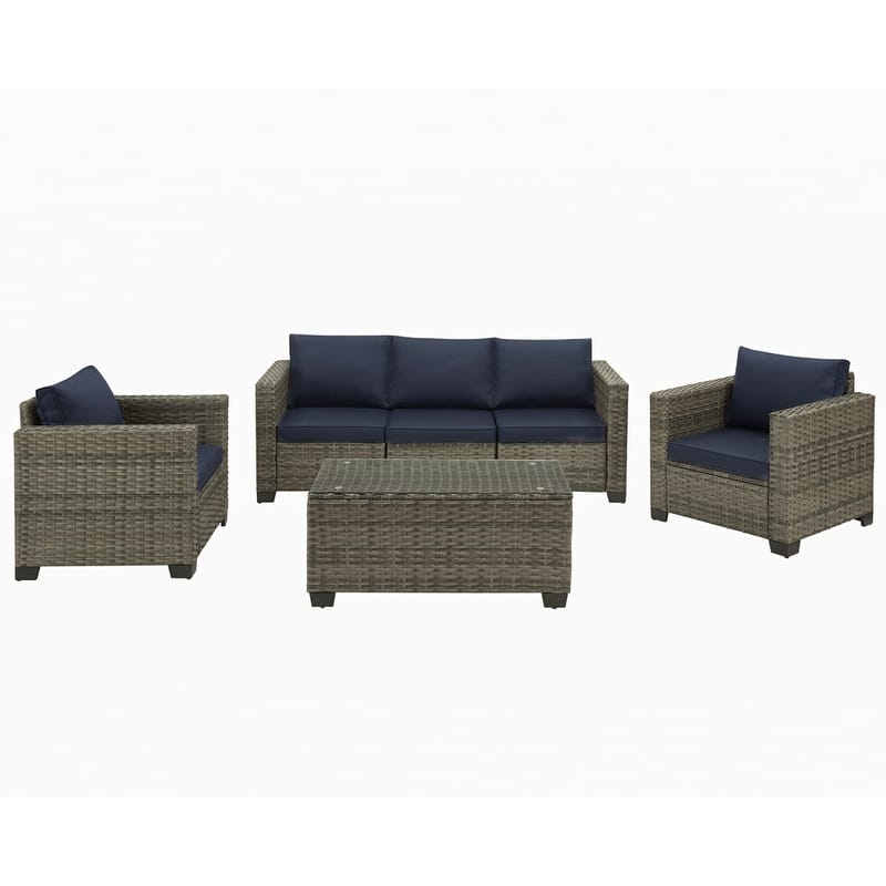 6 Pieces Outdoor Patio Sectional Sofa Couch