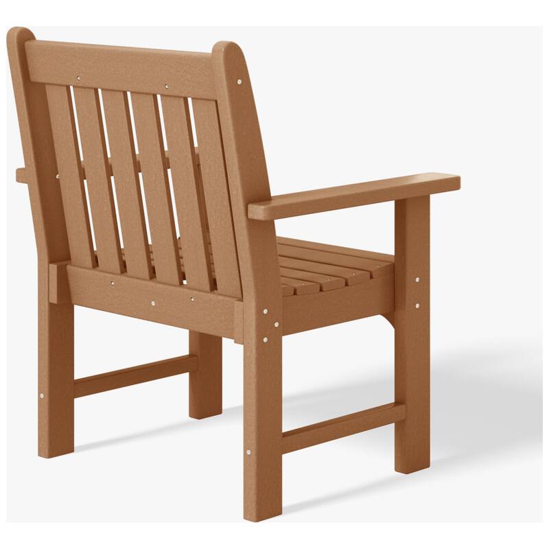 Laguna Outdoor Patio 3-Piece Garden Arm Chair Conversation Set With Side Table