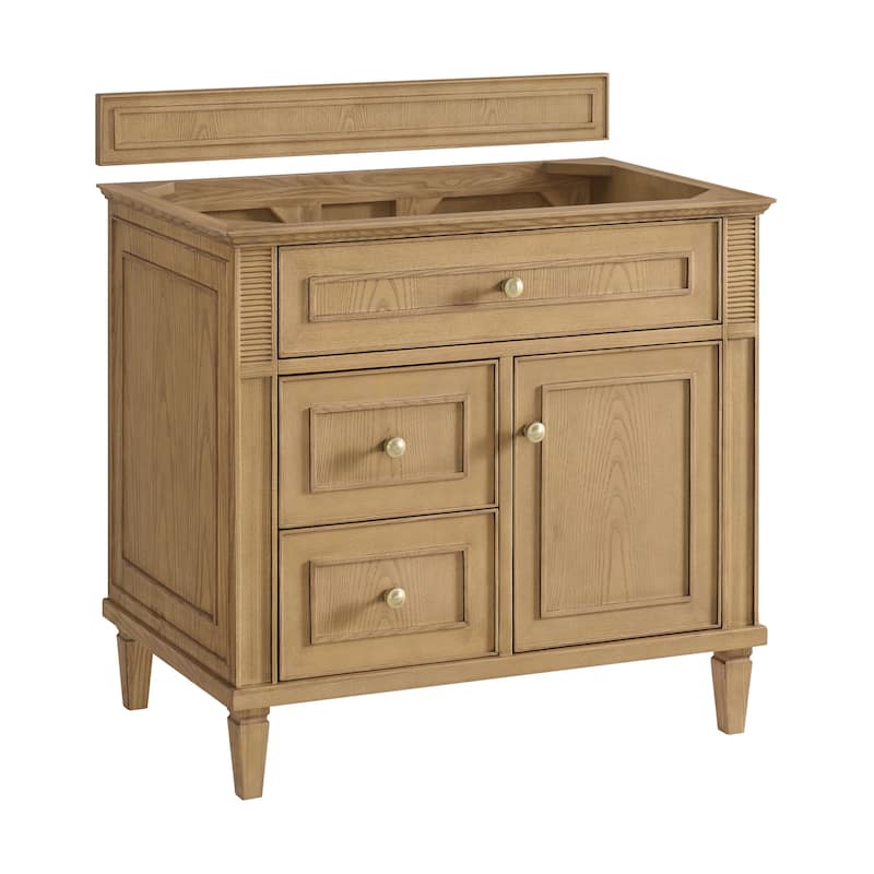 James Martin Vanities 424-V36 Lorelai 36" Single Basin Wood Vanity - Light Natural Oak - Oak Finish